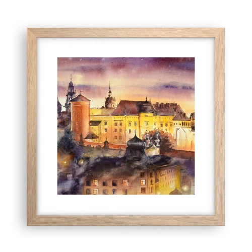 Poszter világos tölgy keretben - Történet és mese - 30x30 cm