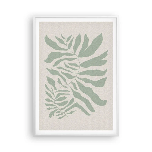 Poszter fekete keretben - Smaragdzöld ág - 70x100 cm