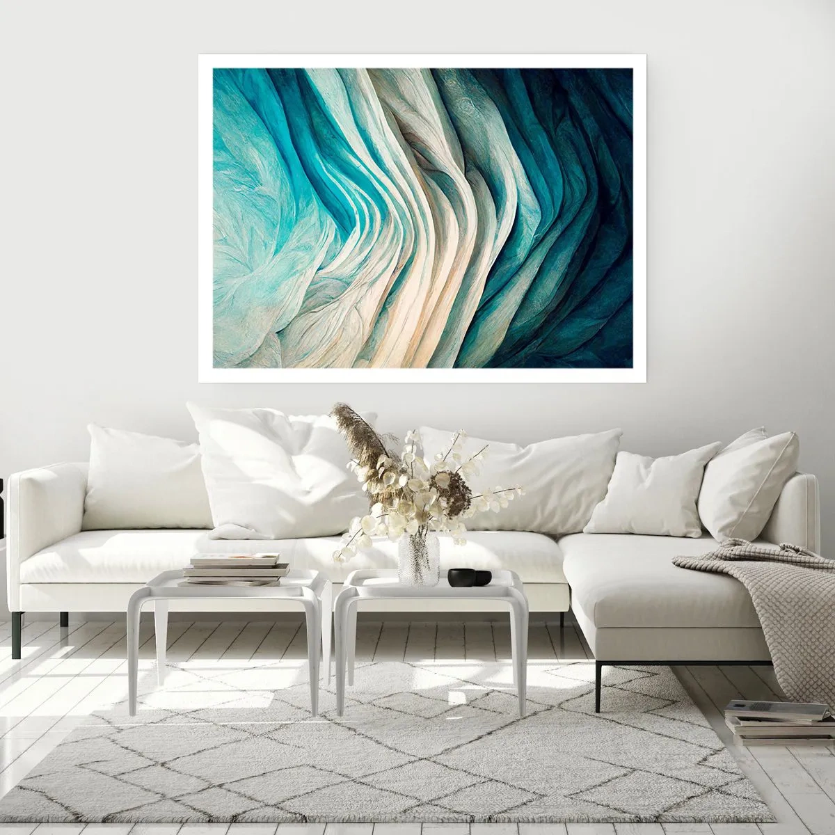 Poszter - Kék telhetetlenség - 50x40 cm