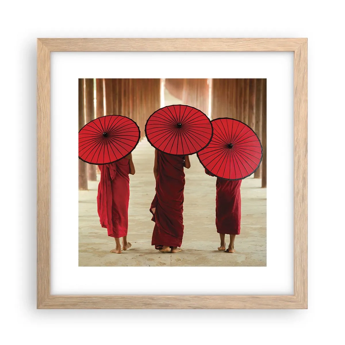 Poszter világos tölgy keretben - Útban a Tiszta Föld felé - 30x30 cm