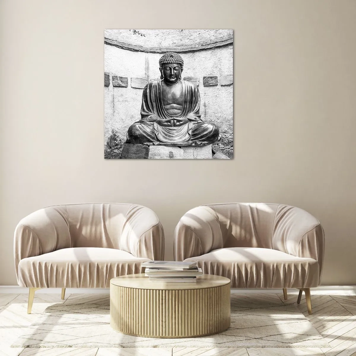 Üveg kép - A béke forrásánál - 70x70 cm