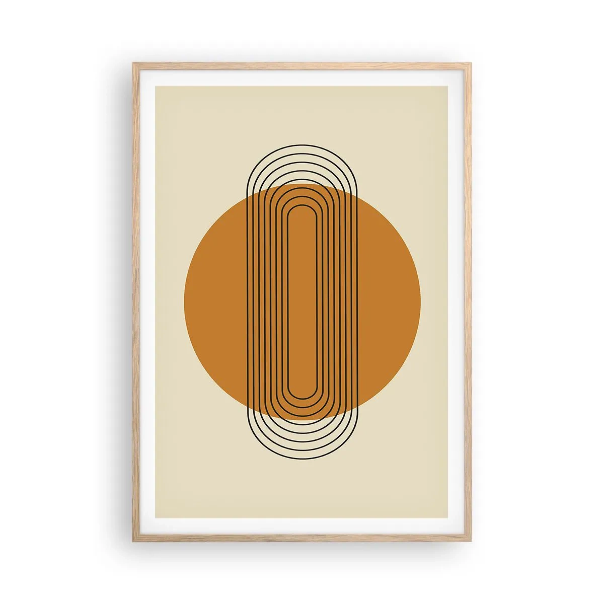 Poszter világos tölgy keretben - Tökéletes terv - 70x100 cm