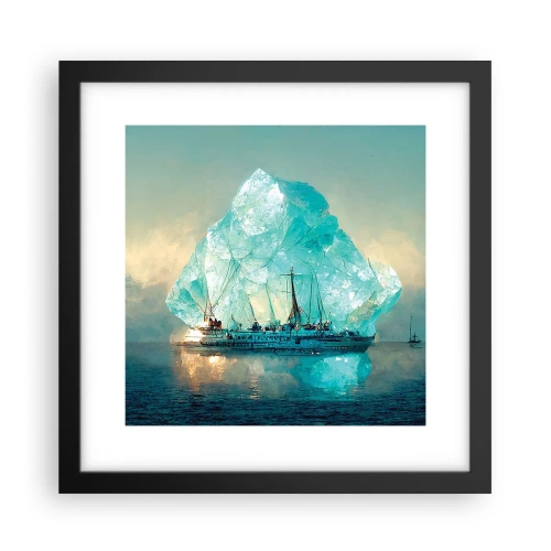 Poszter fehér keretben - Sarkvidéki gyémánt - 30x30 cm