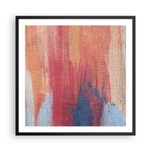 Poszter fehér keretben - Szivárványon  kiúszva - 60x60 cm