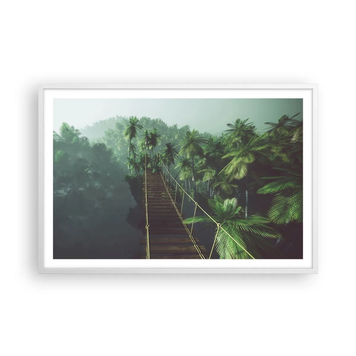 Poszter fekete keretben - A zöldellő hullámok felett - 91x61 cm