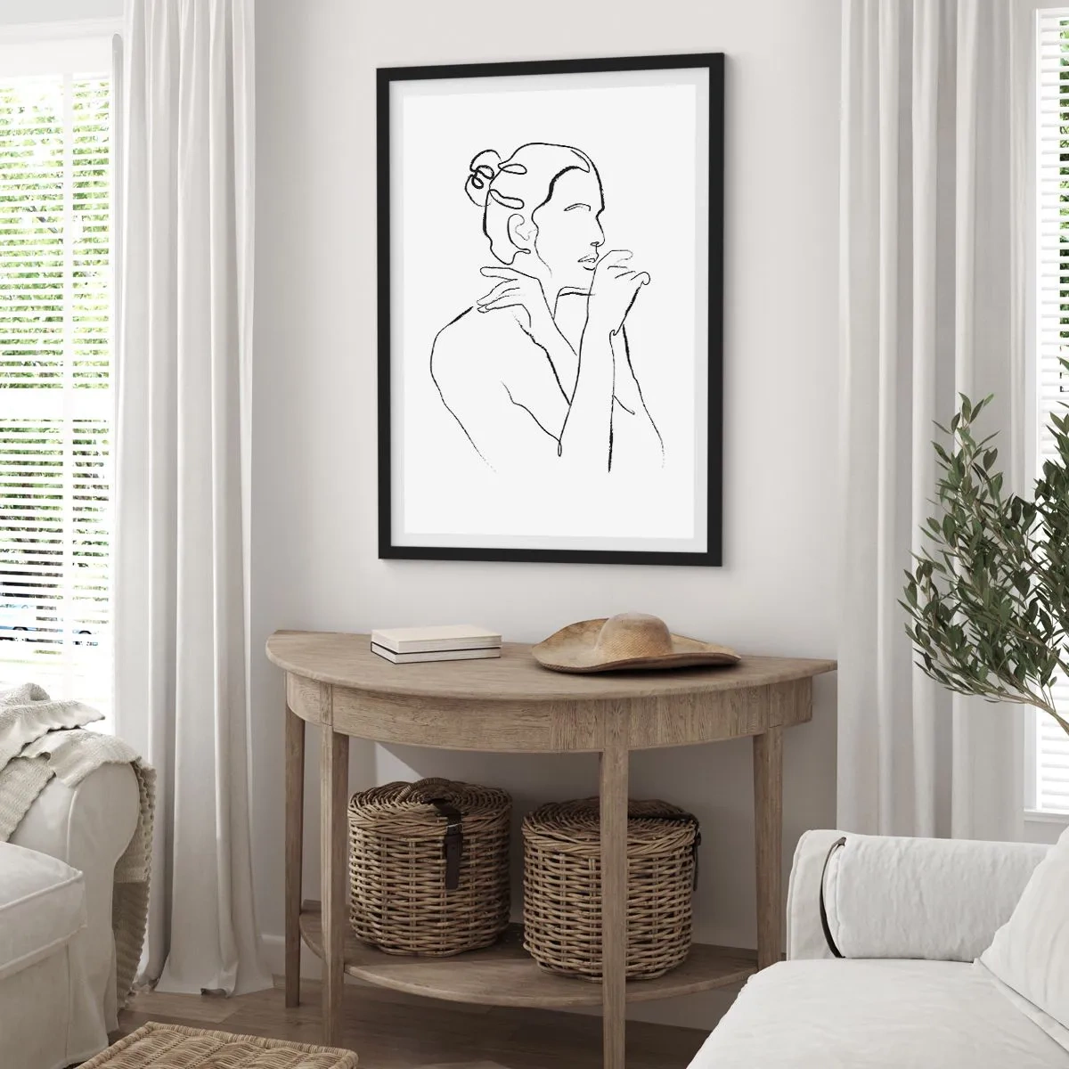 Poszter fehér keretben - Akt: érzéki misztérium - 61x91 cm