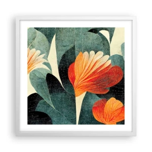 Poszter fekete keretben - A trópusok forrósága és a zöldellő hűvösség - 50x50 cm