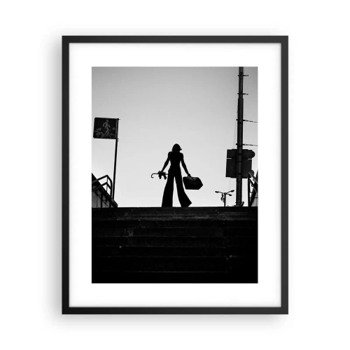 Poszter fehér keretben - Városi vándorlás - 40x50 cm