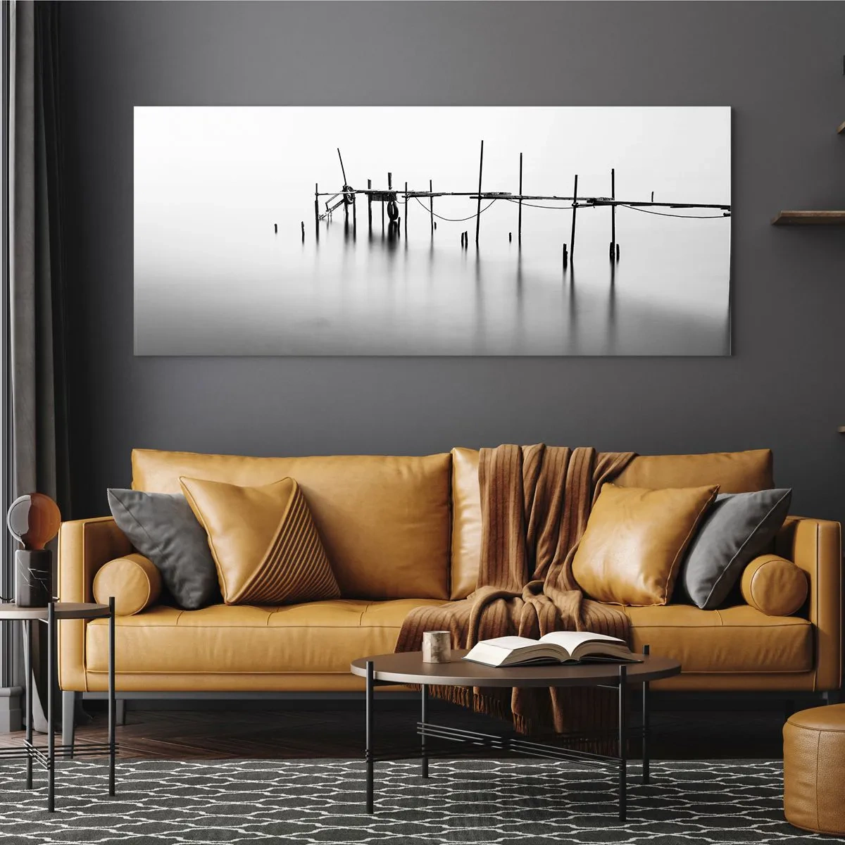 Üveg kép - Mi van, ha nincs világ? - 120x50 cm