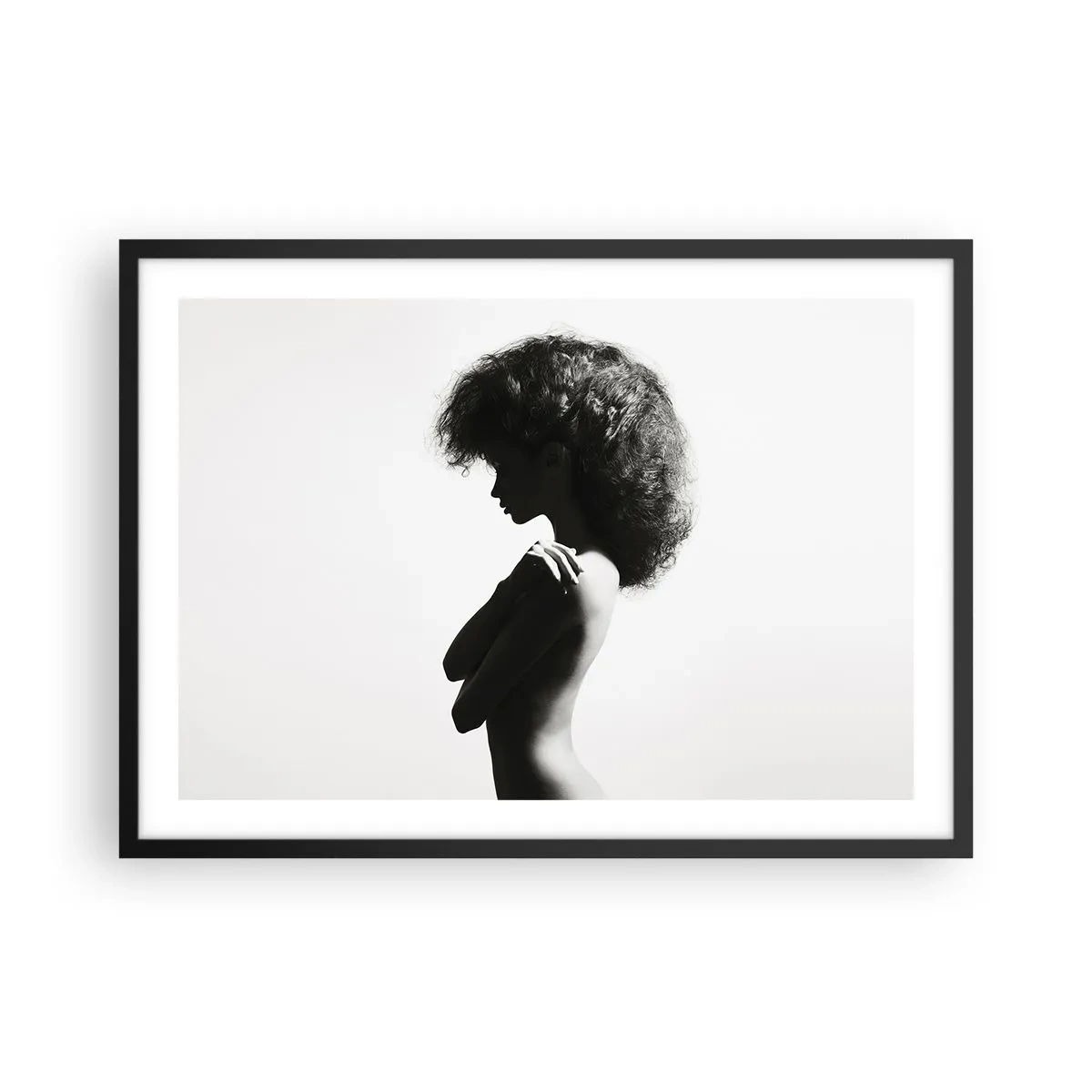 Poszter fehér keretben - Mint virág a karcsú száron - 70x50 cm