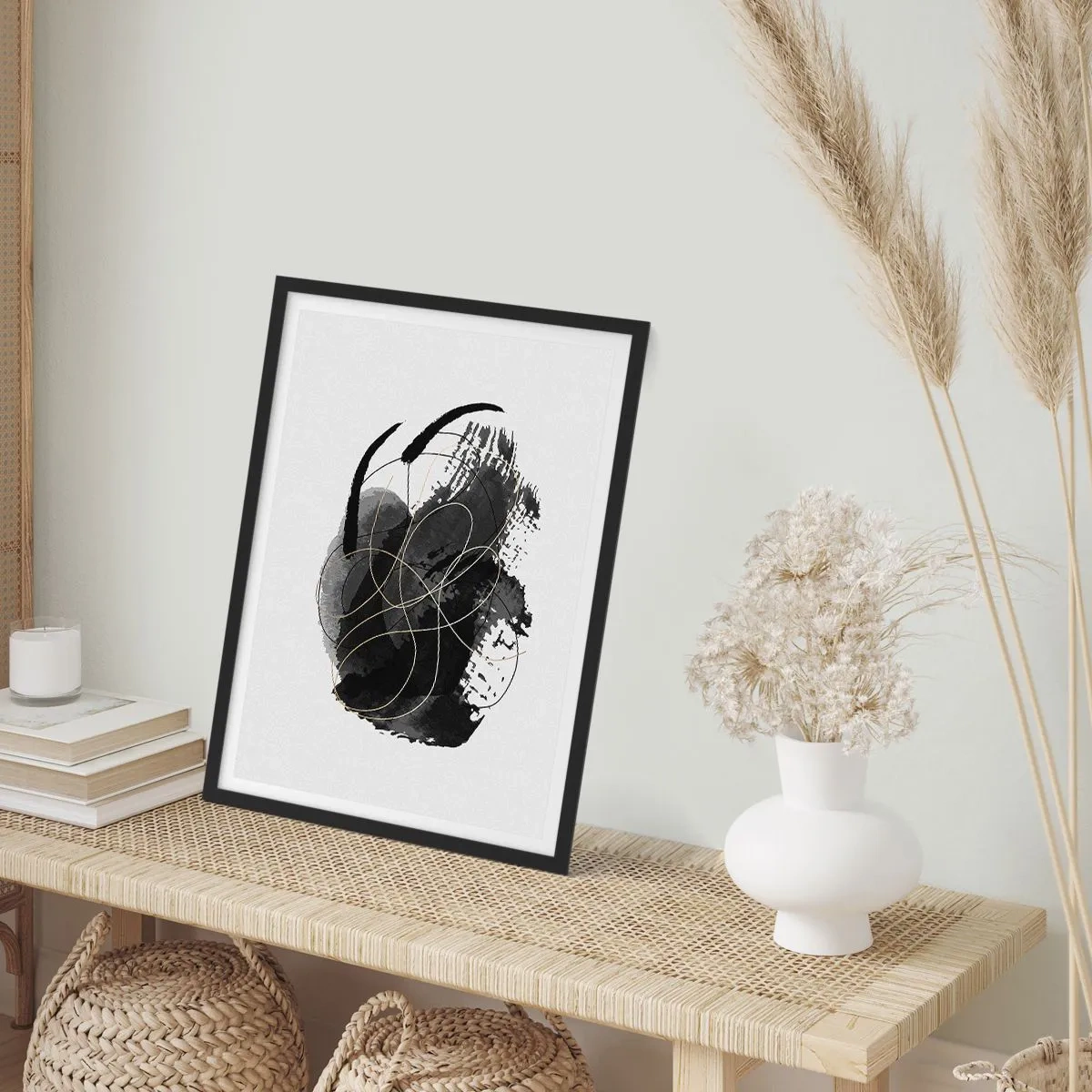 Poszter fehér keretben - Feketéből készült - 70x100 cm
