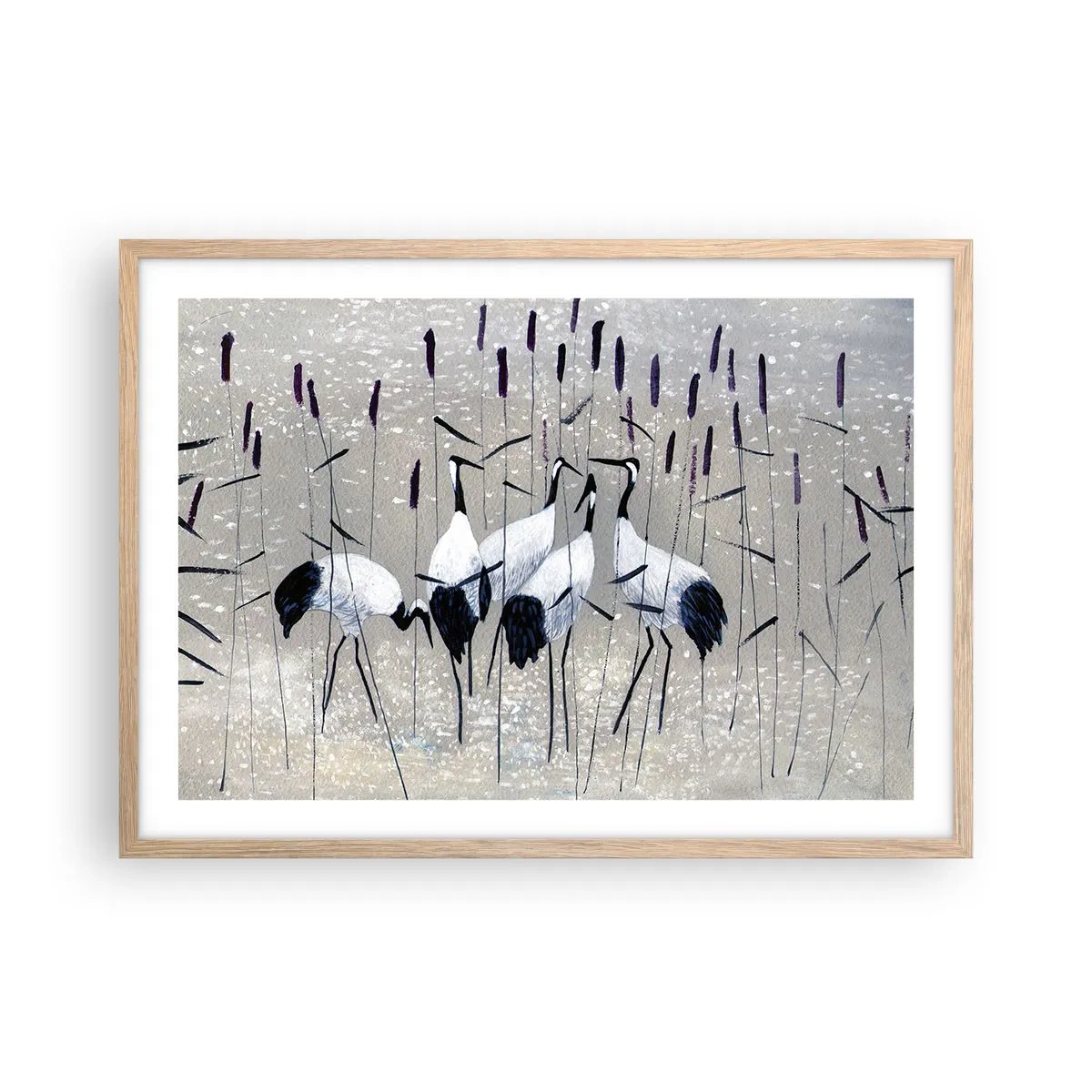 Poszter világos tölgy keretben - A sajátjaik között - 70x50 cm