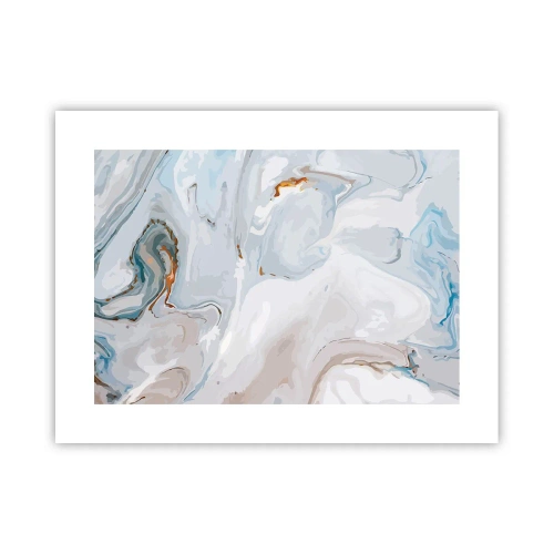 Poszter - Felhabzott fehér - 40x30 cm