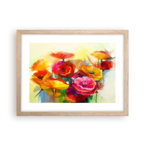 Poszter világos tölgy keretben - Nem csak piros - 40x30 cm