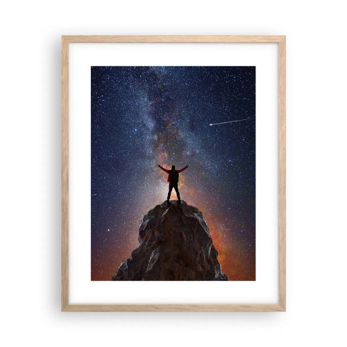 Poszter világos tölgy keretben - Az erő velem van! - 40x50 cm