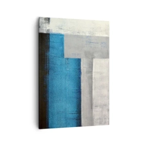 Vászonkép - Szürke és kék költői kompozíció - 50x70 cm