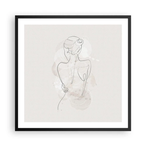 Poszter fehér keretben - Mint egy érzékeny hangszer - 60x60 cm