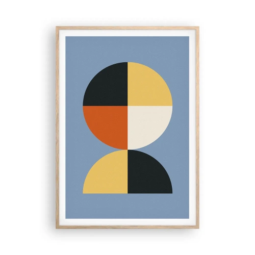 Poszter világos tölgy keretben - Nézd és számolj - 70x100 cm