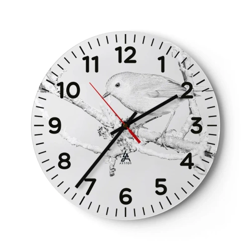 Falióra, Óra - Téli reggel - 40x40 cm