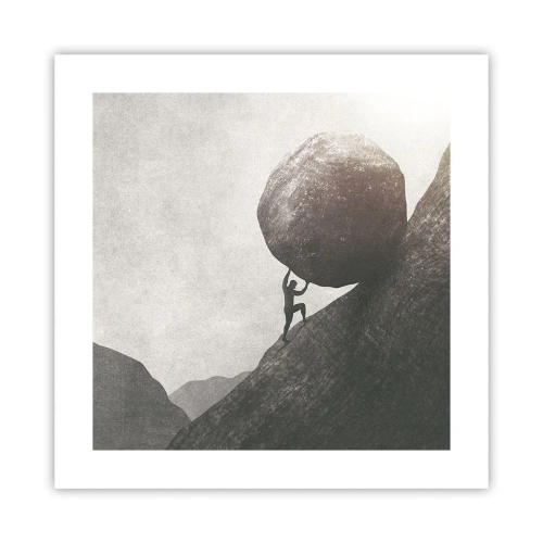 Poszter - Hiszek minden remény ellenére  - 40x40 cm