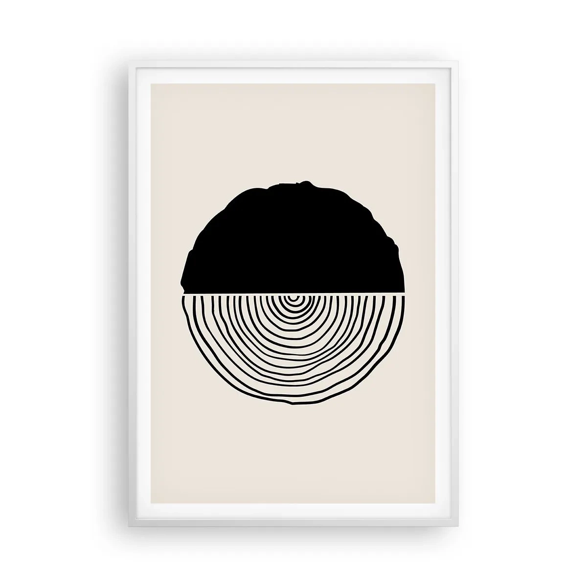 Poszter fekete keretben - Fele fele - 70x100 cm