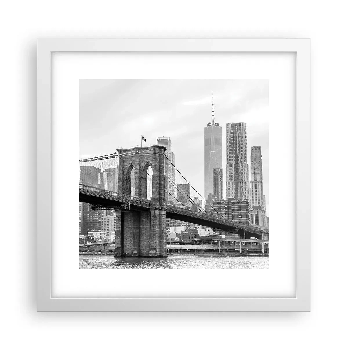 Poszter fekete keretben - New York-i hangulat - 30x30 cm