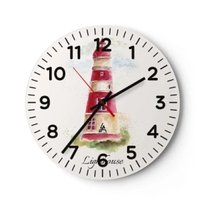 Falióra, Óra - Körbe mindíg időjárás - 40x40 cm