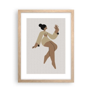 Poszter világos tölgy keretben - A kegyelem alakja - 30x40 cm