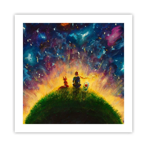 Poszter - Szerelem és barátság – az egész világ - 50x50 cm