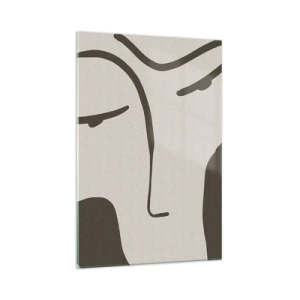 Üveg kép - Mintha egy Modigliani-festményből lenne  - 70x100 cm