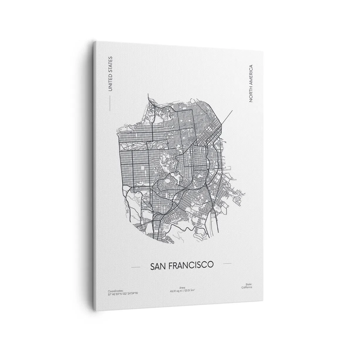 Vászonkép - San Francisco anatómiája - 50x70 cm