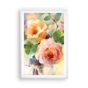 Poszter fekete keretben - Gyengéd, mint az akvarell - 61x91 cm