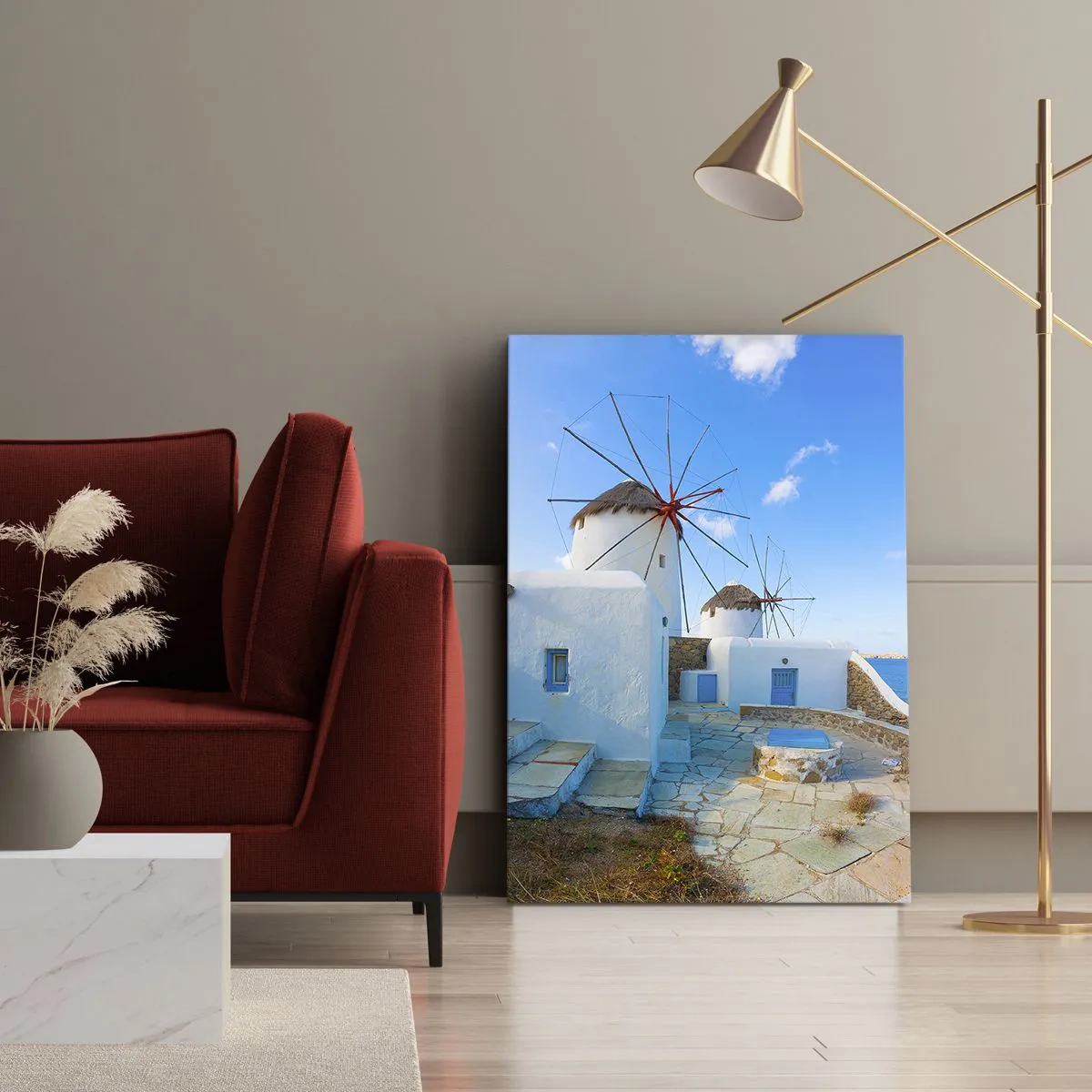 Vászonkép - Kék szél a tenger felől - 50x70 cm