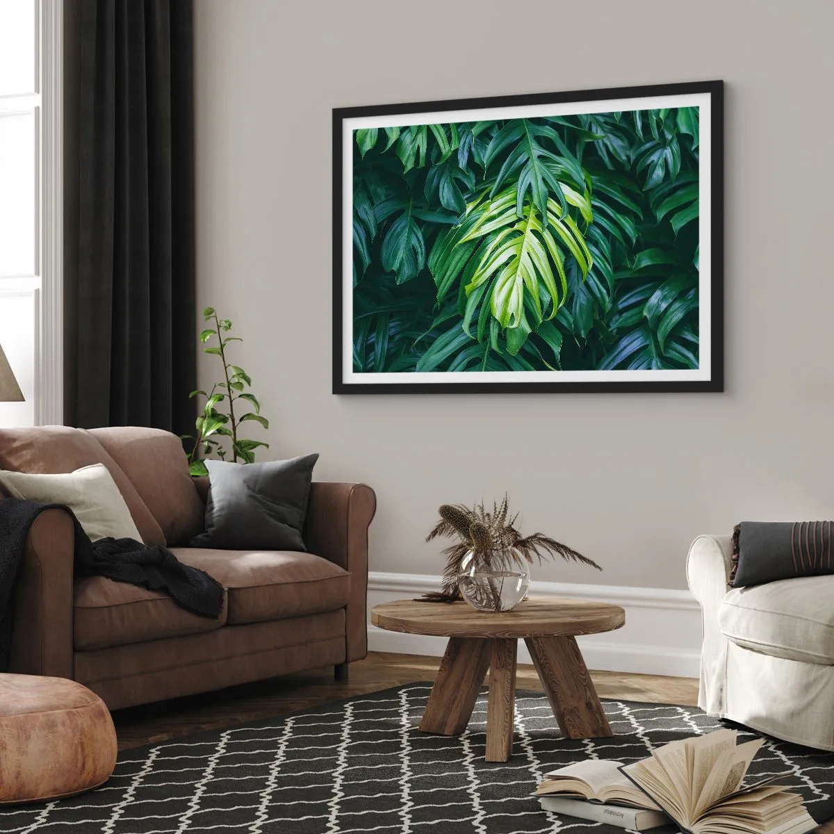 Poszter fehér keretben - Merüljön el a frissességben - 70x50 cm