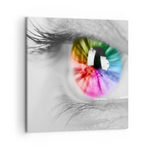 Vászonkép - Nézz színesen a világra - 50x50 cm