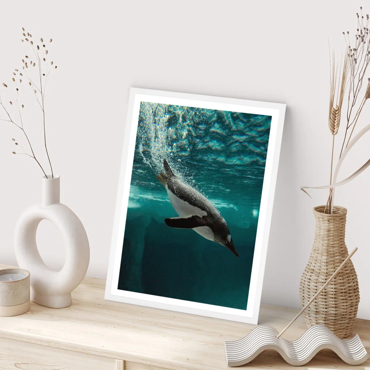 Poszter fekete keretben - Üdv a világomban - 30x40 cm