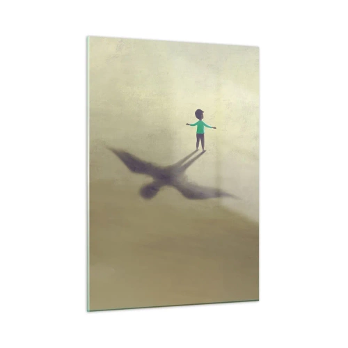 Üveg kép - A jövő hőse - 50x70 cm