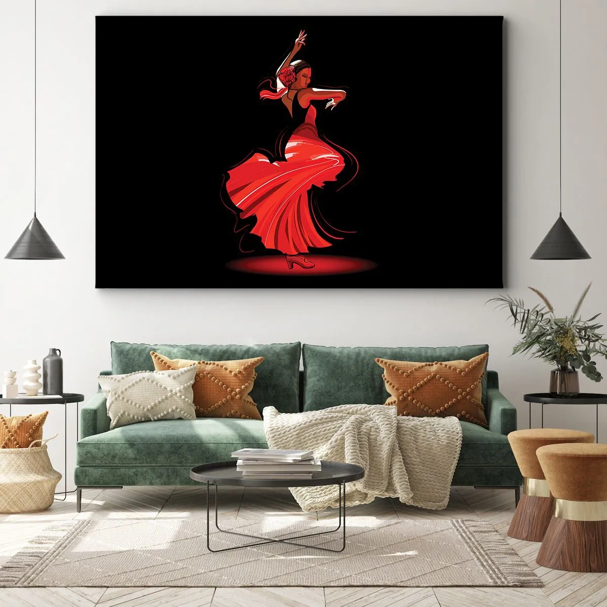 Vászonkép - A flamenco tüzes szelleme - 120x80 cm