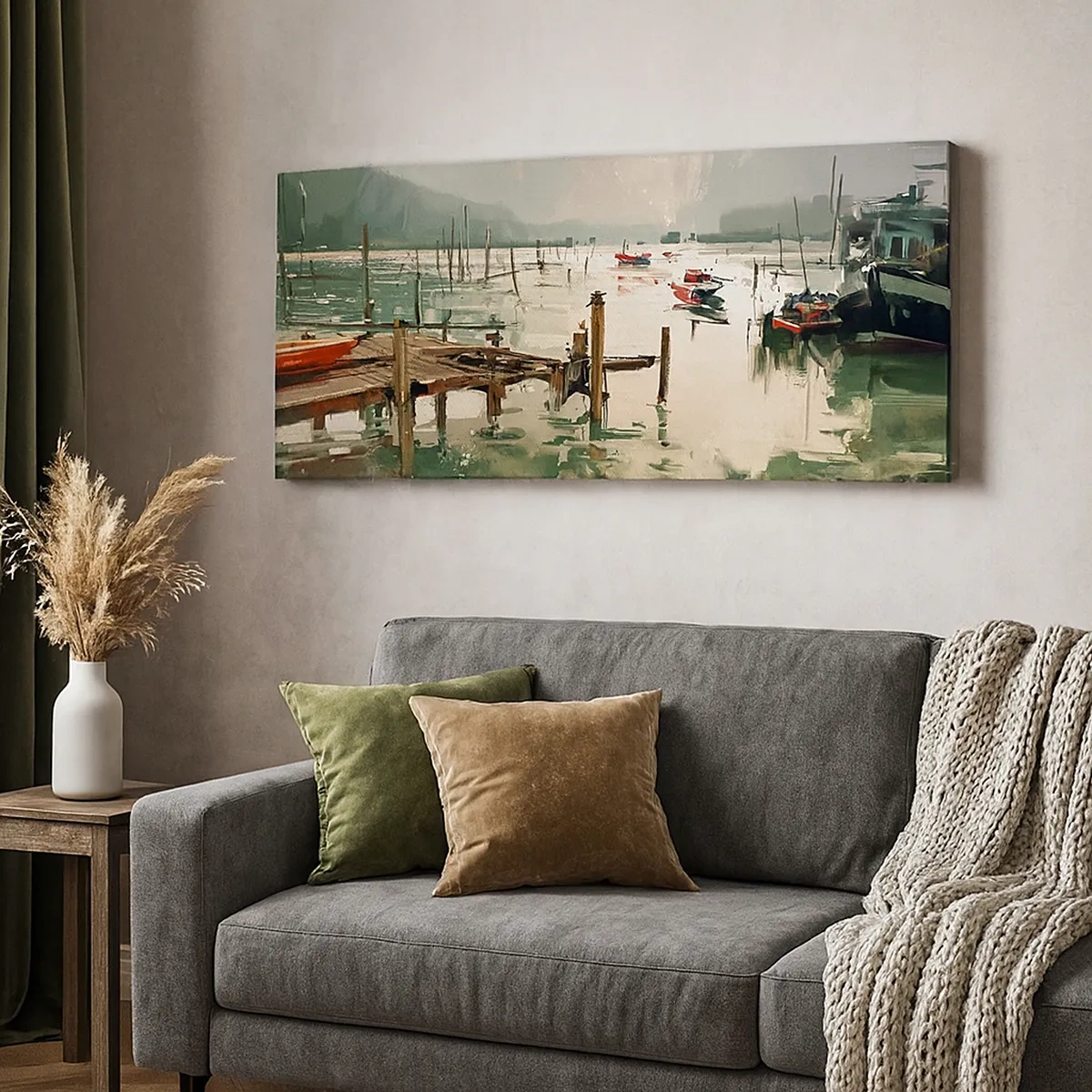 Vászonkép - Leöntött olvasztott holddal - 30x30 cm