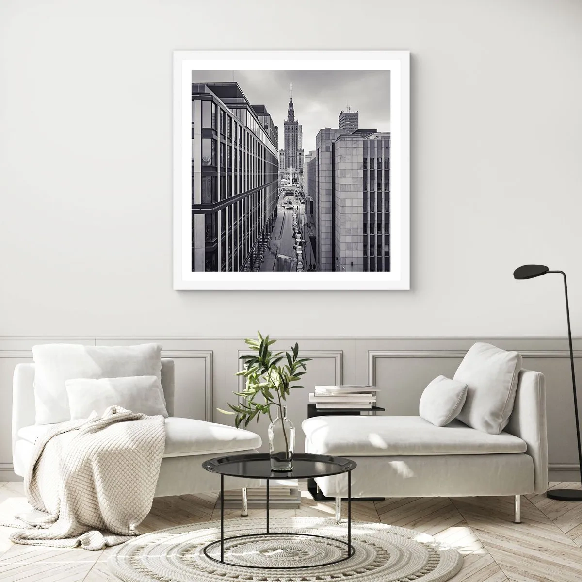 Poszter fekete keretben - Varsói völgy - 50x50 cm