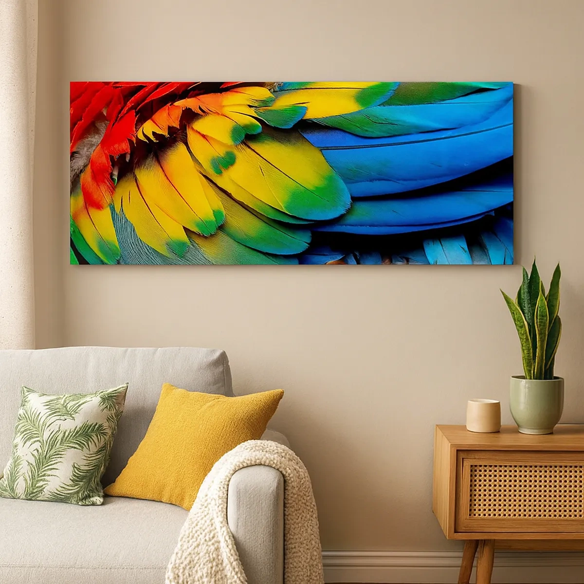 Vászonkép - Paradicsom madár - 30x30 cm