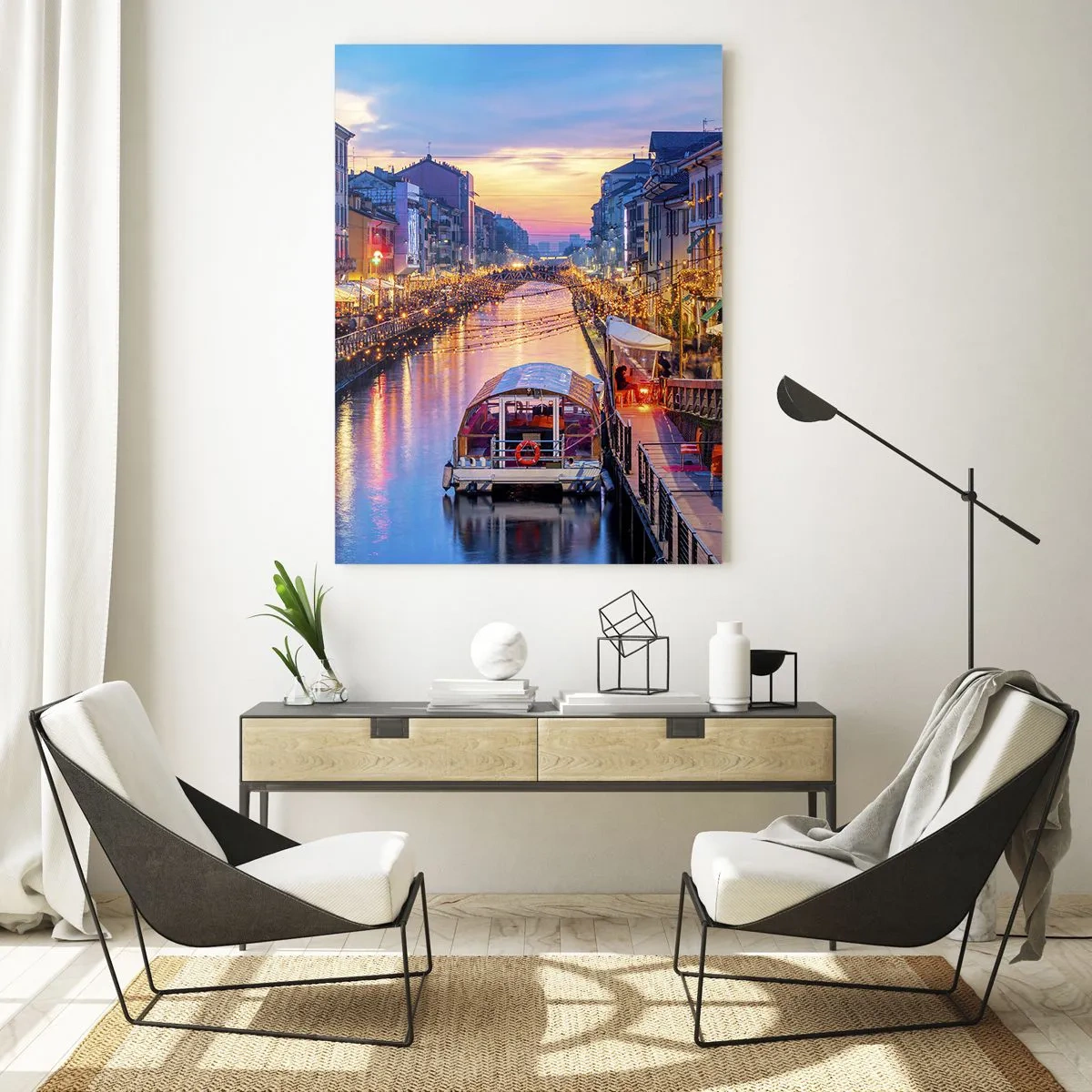 Üveg kép - Fény és öröm estéje - 50x70 cm