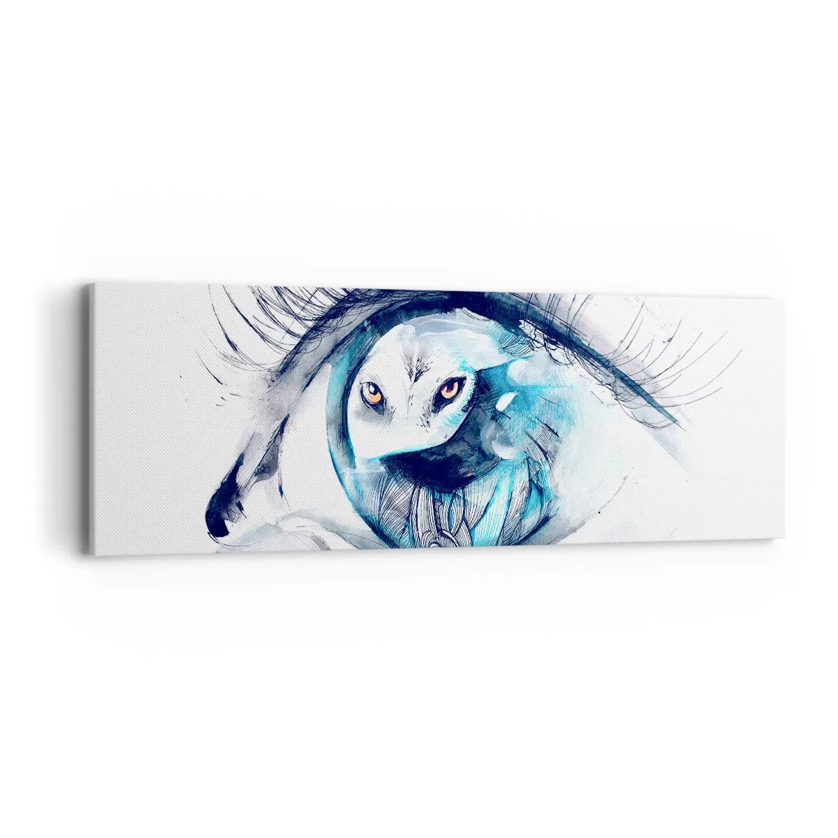 Vászonkép - Szemtől szembe a vadonnal - 90x30 cm