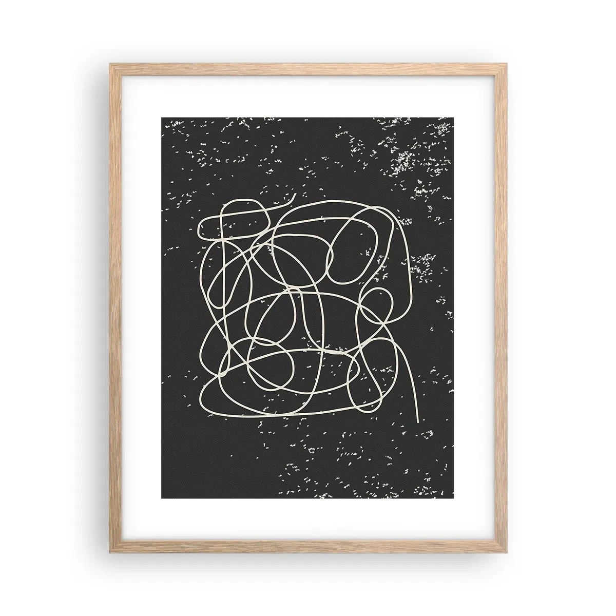 Poszter világos tölgy keretben - Gondolatok elkalandozása - 40x50 cm