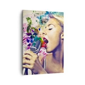 Vászonkép - Fesd meg a világot a hangoddal - 50x70 cm