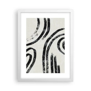 Poszter fekete keretben - Félig megállt - 30x40 cm