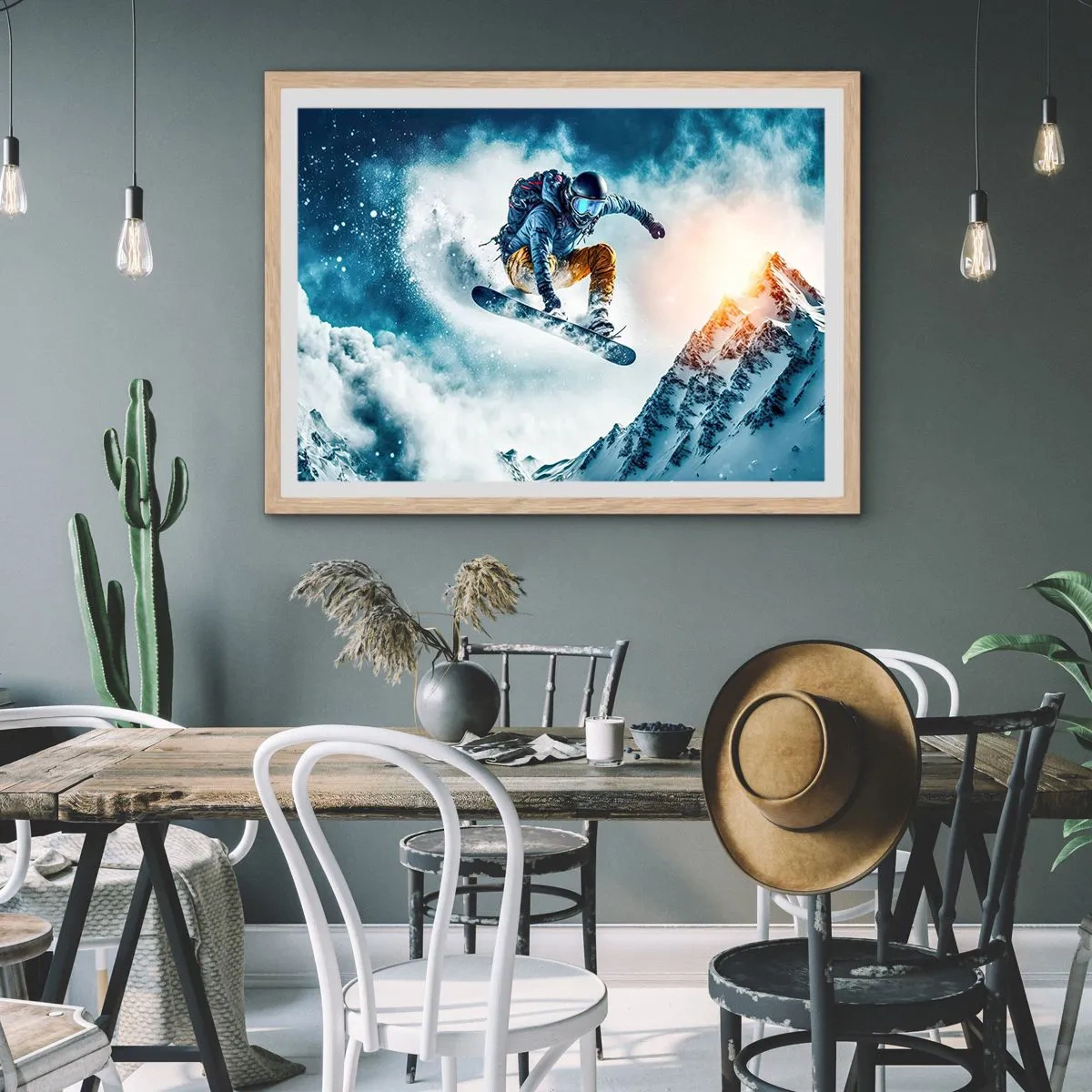 Poszter világos tölgy keretben - Extrém érzelmek - 91x61 cm