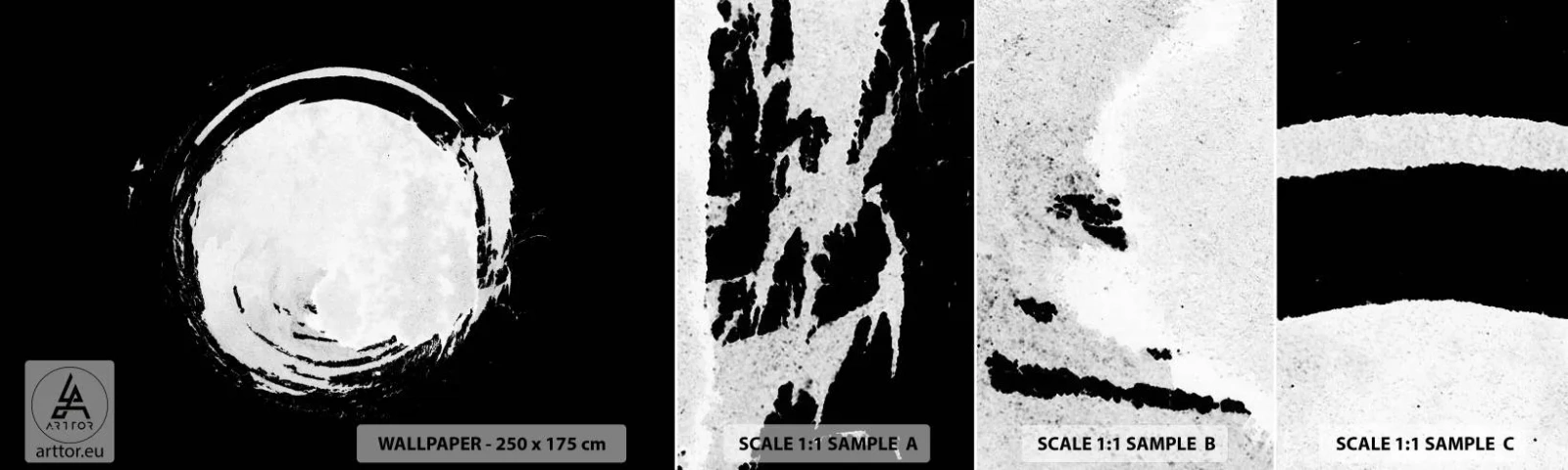 Fotótapéta Minta Standard Eco - A jó kiút - Kerék, Bolygó, Hold - 100x30 cm