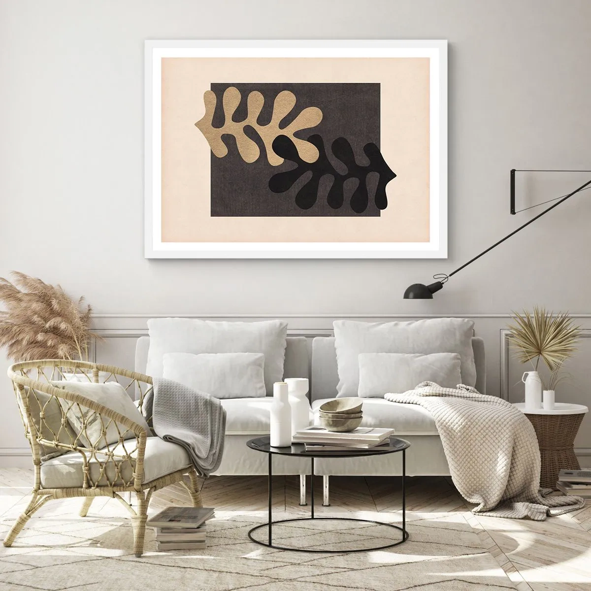 Poszter fekete keretben - Hiány és kiegészítés - 100x70 cm