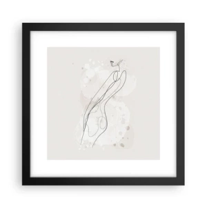 Poszter fehér keretben - Eltévedni nézésben - 30x30 cm